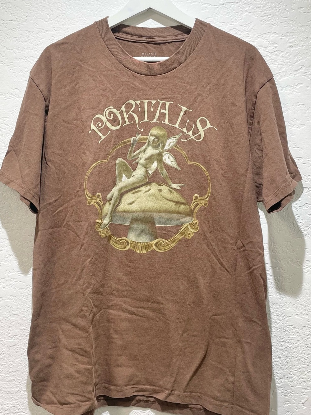 Melanie Martinez Brown Graphic Tee with 'Portals' Print Size L